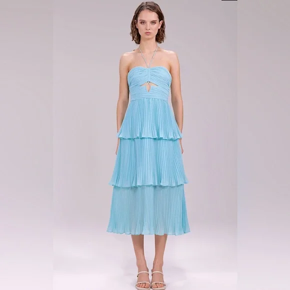 Self-Portrait | Dresses | Nwt Self Portrait Chiffon Midi Dress | Poshmark Self-Portrait | Dresses | Nwt Self Portrait Chiffon Midi Dress | Poshmark